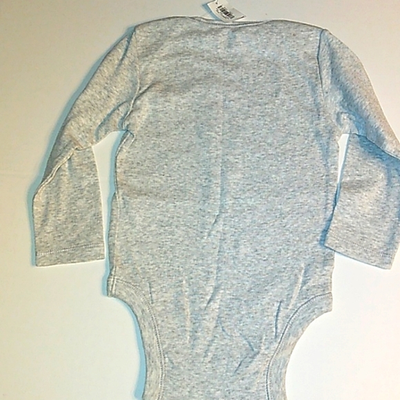 NWT OLD NAVY Boys "New Guy in Town" Long Sleeve Bodysuit 12-18mo - Picture 6 of 8